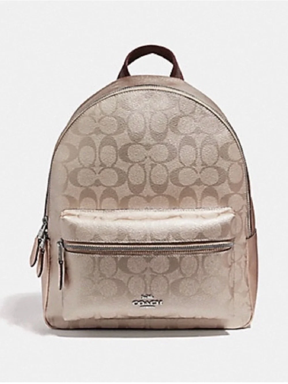 COACH Charlie Medium Signature Canvas Backpack